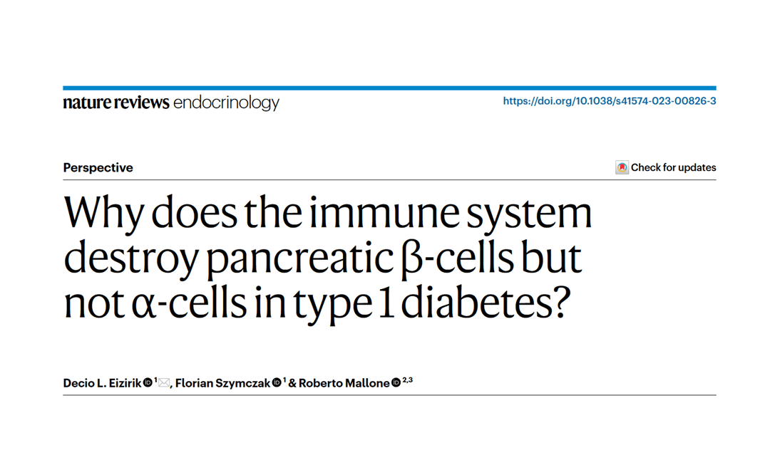 A review from Mallone Team in nature reviews endocrinology